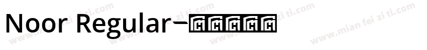Noor Regular字体转换